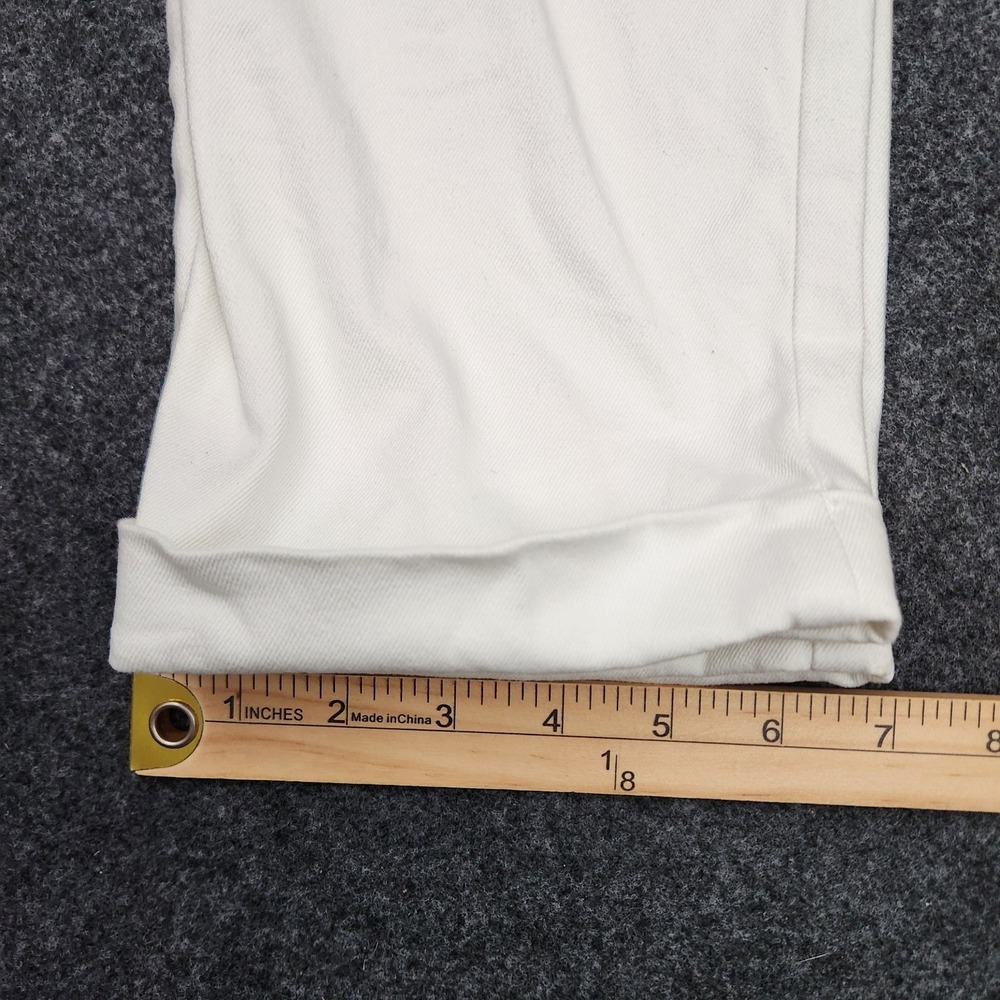 Ralph Lauren Sport Women's Size 8 White StretchTapered Leg Crop Pants Denim - Picture 7 of 11